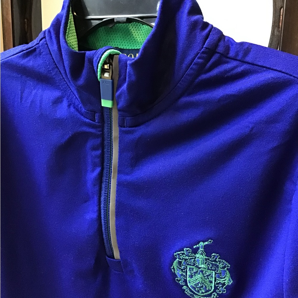 Ralph Lauren Quarter Zip‎ Performance Pullover Shirt  Logo Spell Out - Picture 5 of 11